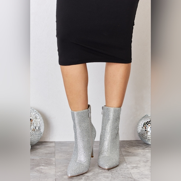 Melody Rhinestone Stiletto Boots - Picture 11 of 11